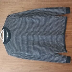 Jack & Jones Navy Blue and White Cotton Sweater